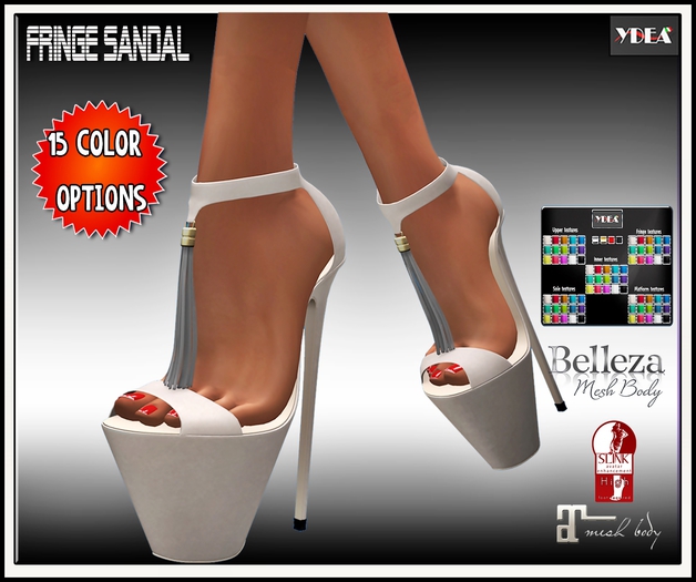 *Ydea*  Fringe Sandal Multicolor