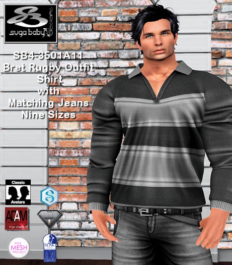SB4-3501A11  Bret  Rugby Outfit