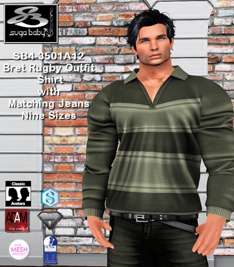 SB4-3501A12  Bret  Rugby Outfit