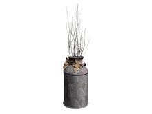 [Px] MILK CAN with BOW and Illuminated Branches