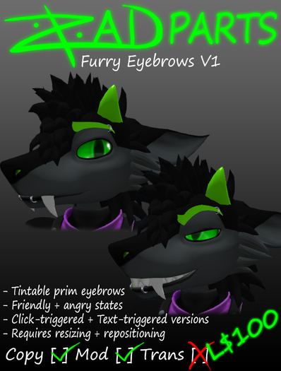 [ZAD] Furry Eyebrows V1