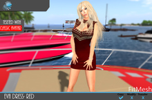 Sirius Design Eva Fitmesh Dress Red Classic Boxed