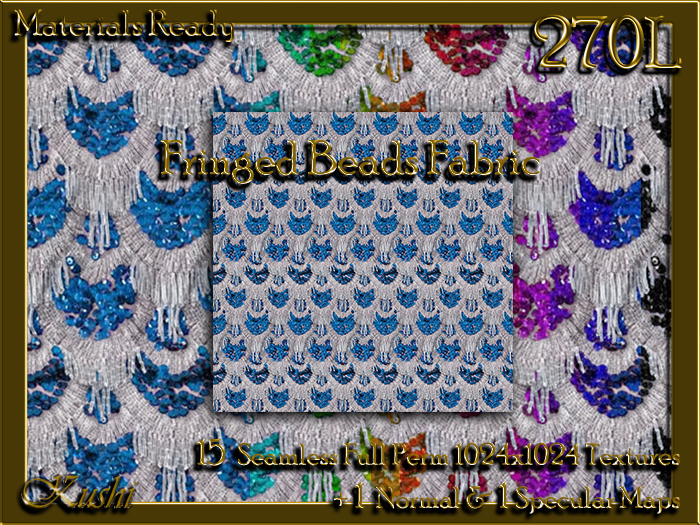 !Kushi! FringedBeads Textures -WEAR TO UNPACK