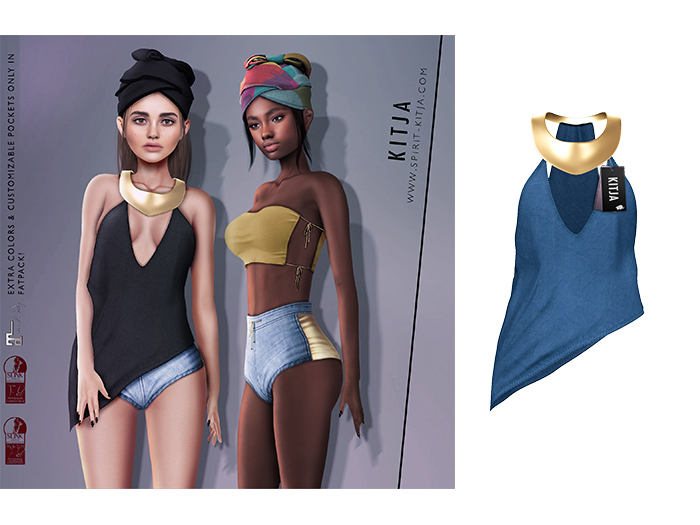 KITJA - Sahara Tank Top BLUE