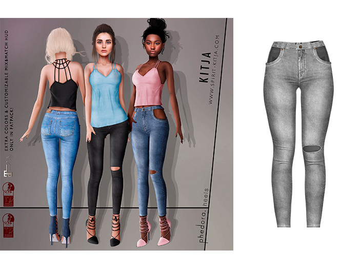 KITJA - Celena Jeans GREY