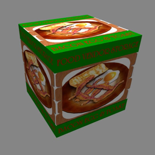 Vendor Storage Bacon Egg & Toast