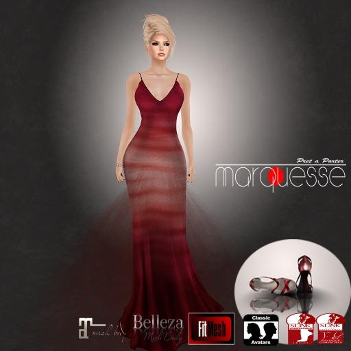 [Marquesse] Galaxy Dress Red