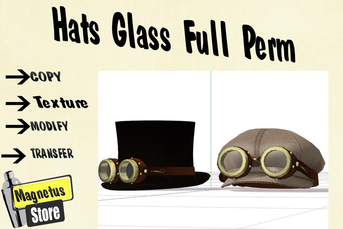 Hats Glass Full Perm
