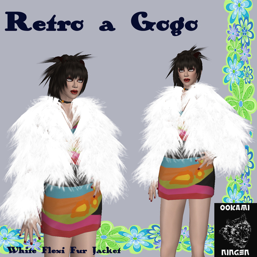 Retro a Gogo White Fur Jacket
