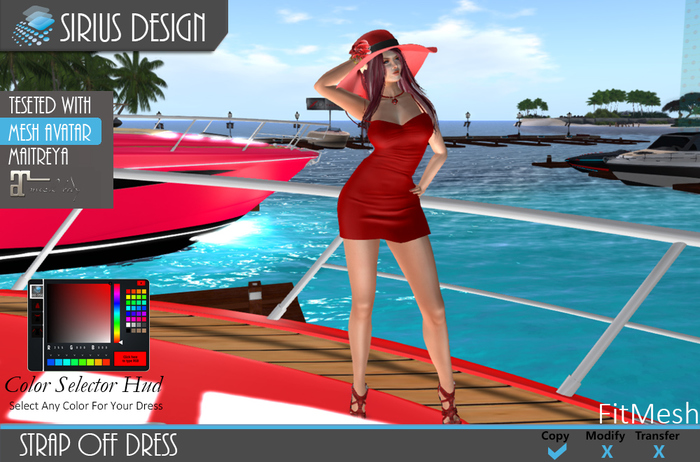Sirius Design Strap Off Dress Maiterya Boxed