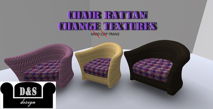 D&S design RATAN CHAIR  ,CHANGE TEXTURES