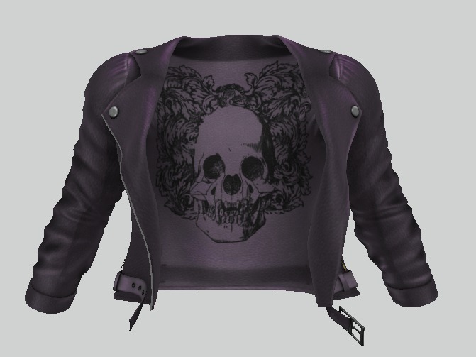 *Ryder* Skull Jacket - Purple