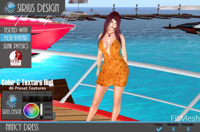 Sirius Design Nancy Dress  With Texture Changer SLINK Boxed