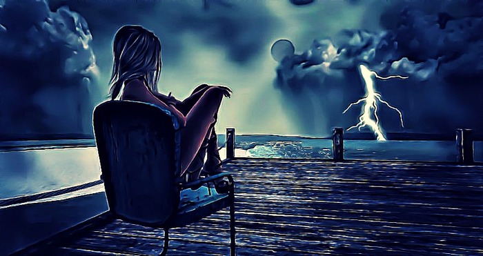 Blue Tree Art - 1.2 Watching the Storm
