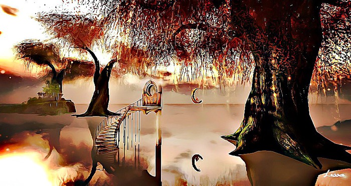 Blue Tree Art - 1.2 Stairway to Nowhere