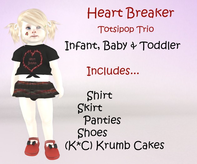 (K*C) Heart Breaker Trio set