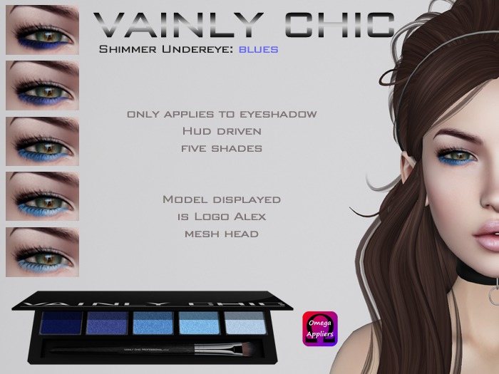 Vainly Chic: Shimmer Undereye Blue