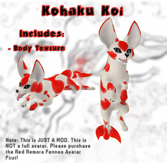 Red Remora Fennec Koi Kohaku Mod