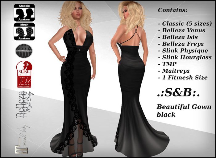.:S&B:. Beautiful Gown black