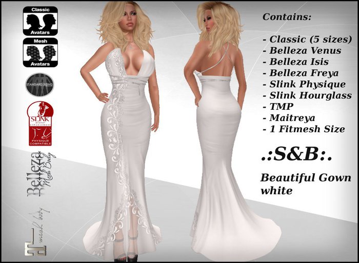 .:S&B:. Beautiful Gown white