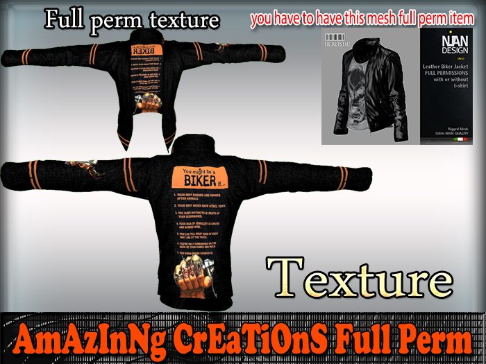 AmAzInG CrEaTiOnS Texture Leather-Jacket 32