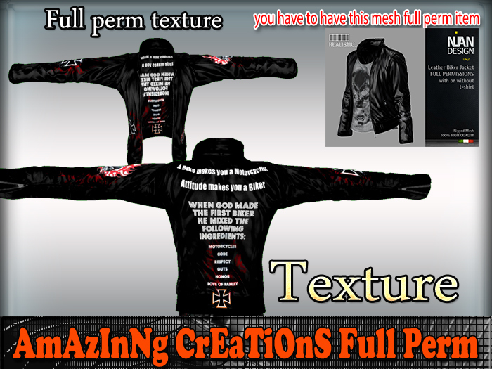AmAzInG CrEaTiOnS Texture Leather-Jacket 34