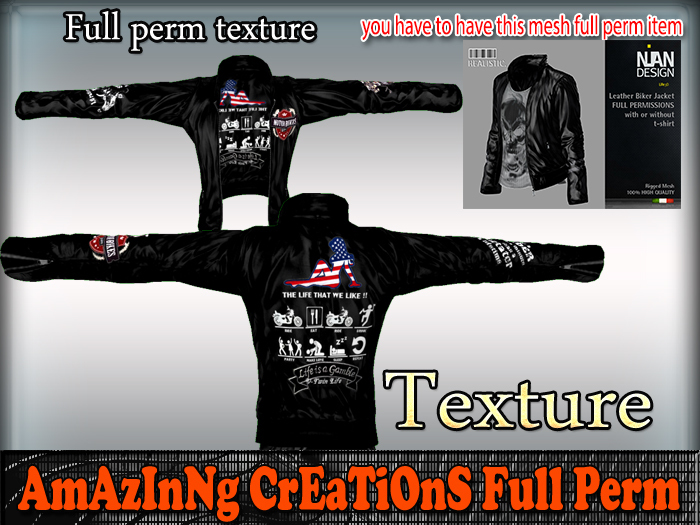 AmAzInG CrEaTiOnS Texture Leather-Jacket 37