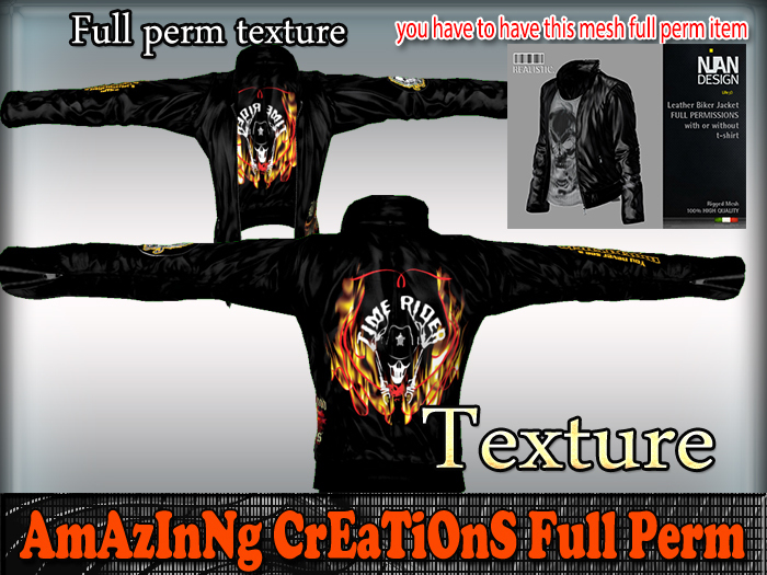 AmAzInG CrEaTiOnS Texture Leather-Jacket 38