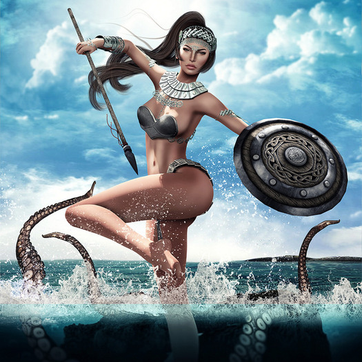 NRage Studio Poses! Warrior Princess