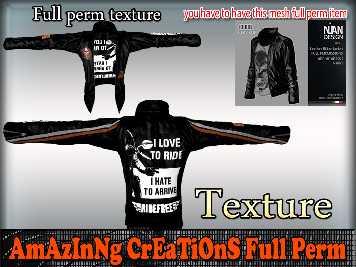 AmAzInG CrEaTiOnS Texture Leather-Jacket 42