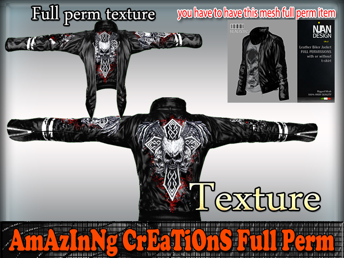 AmAzInG CrEaTiOnS Texture Leather-Jacket 45