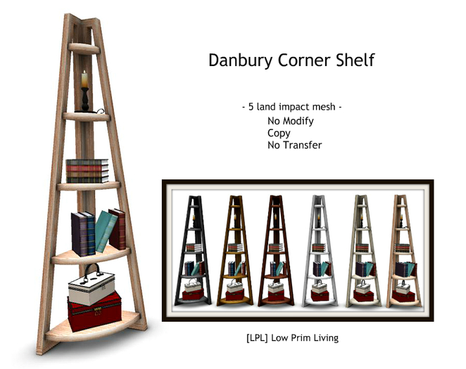 Danbury Corner Shelf - texture changeable