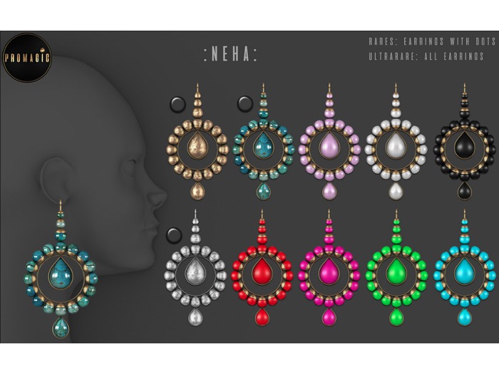 *PROMAGIC* Neha Earrings- Green