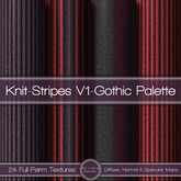 {L} Knit-Stripes V1-Gothic Palette