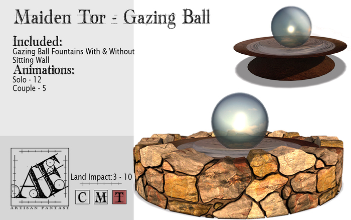 *AF* Maiden Tor Gazing Ball (Wear Me)