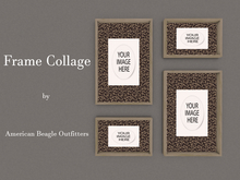 ABO - collage photo frame swirl tan