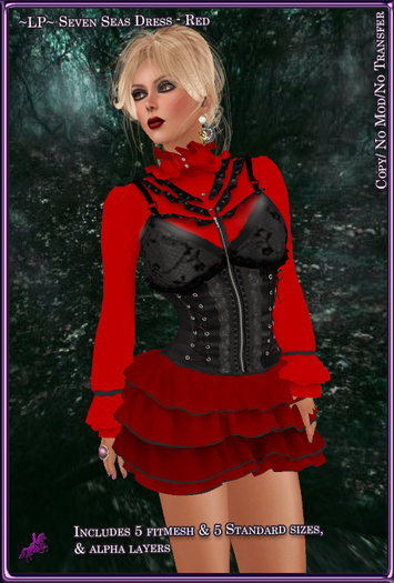 ~LP~ Seven Seas Dress [BOXED] Red