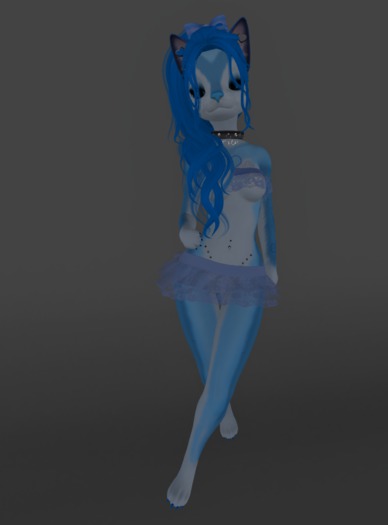 Blue Lace Ruffle Skirt & Top