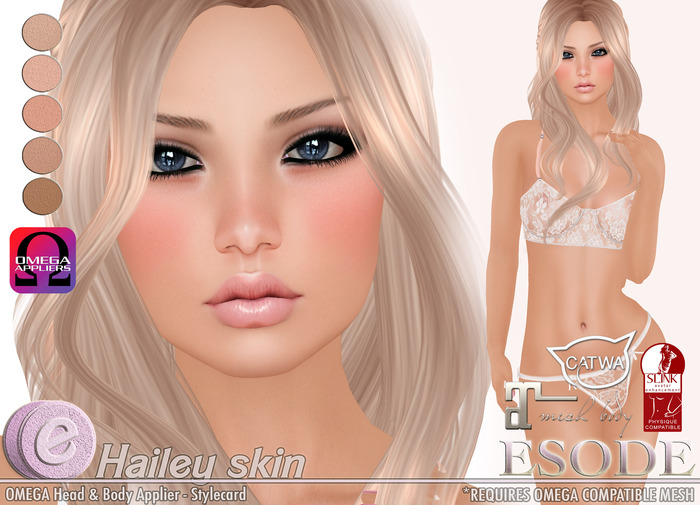 Esode Hailey Skin Omega head applier (wear & touch)