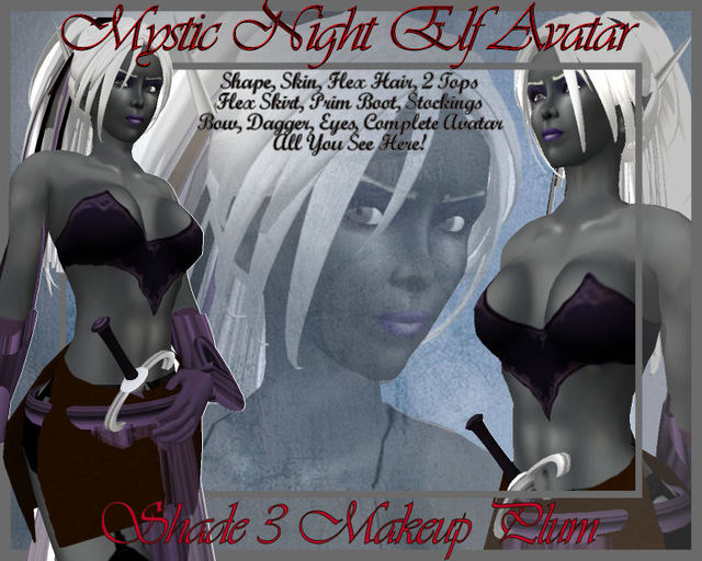 Mystic Night Elf Complete Avatar Shade3Plum