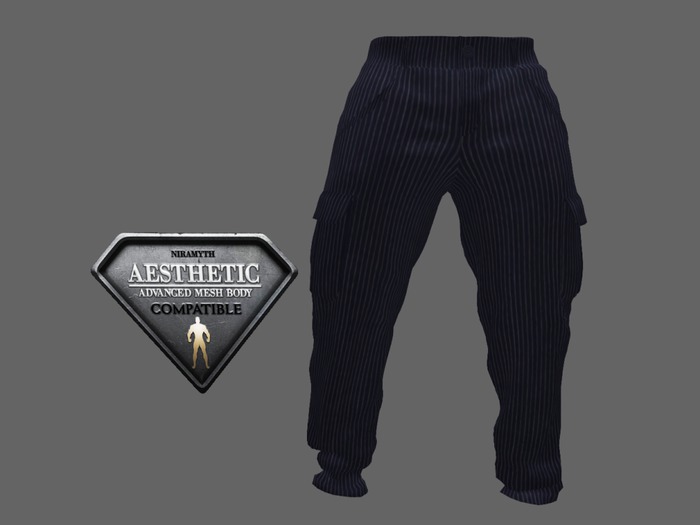 PINSTRIPE CARGO PANTS AESTHETIC