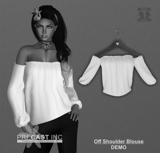 PRECAST Inc. - Off Shoulder Blouse - DEMO