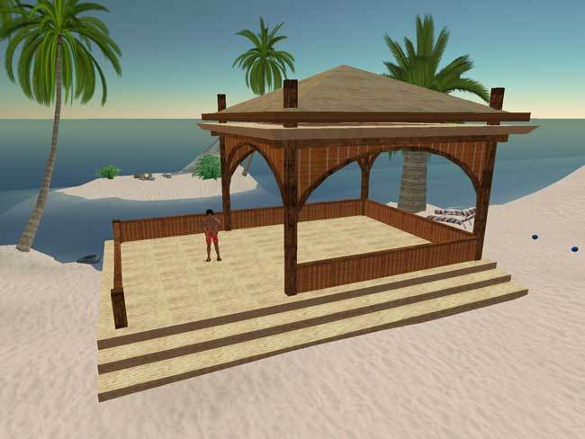 Summertime Beach Pavilion / Gazebo 02