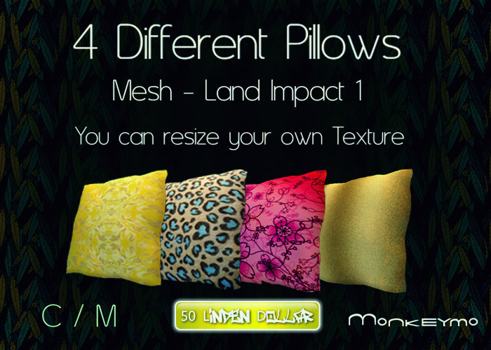 4 Different Pillows - Mesh