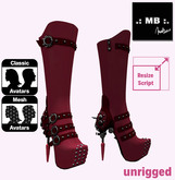 .: MB :. RED Steampunk Boots  w/resize Reg.AV+Mesh AV