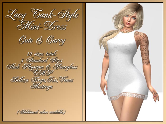 Lacy Min-Dress - White