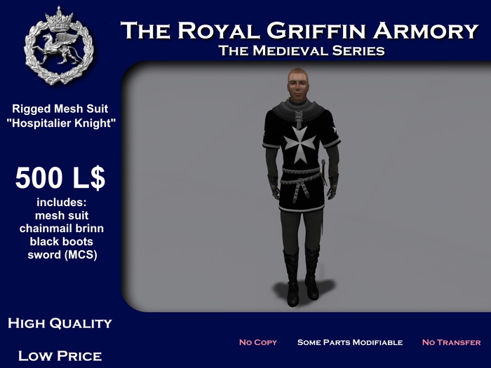 Armor "Knight Of The Hospitalier Order"