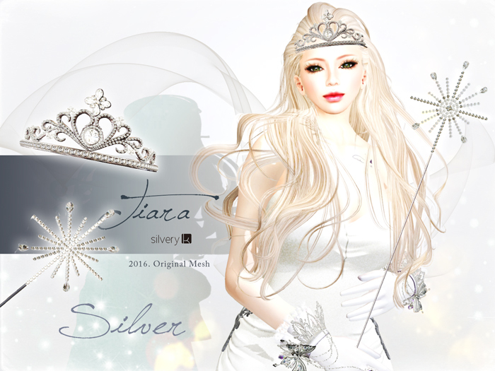 *:..Silvery K..:*TiaraSET(Silver)