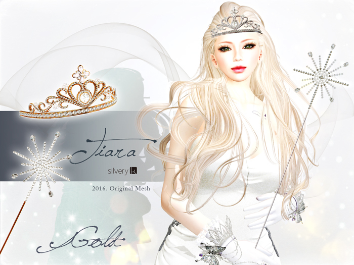 *:..Silvery K..:*TiaraSET(Gold)
