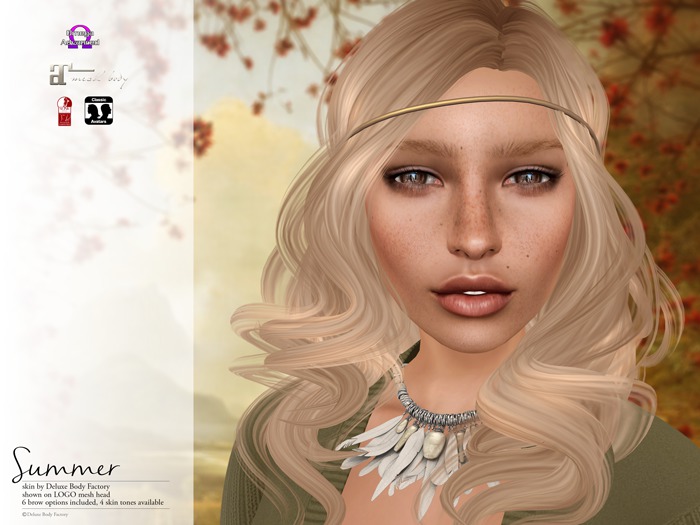 Summer skin - Logo, Omega appliers - Latte - Deluxe Body Factory